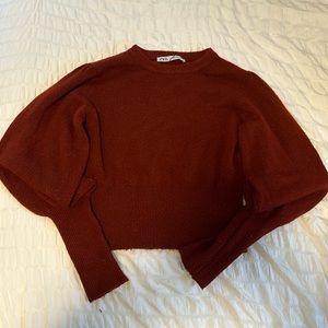 Zara sweater with puff sleeve